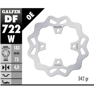 Disco freno moto Galfer Wave fijo 183x4mm DF722W