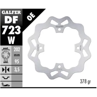 Disco freno moto Galfer Wave fijo 202x3.5mm DF723W
