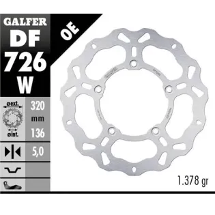 Disco freno moto Galfer Wave fijo 320x5mm DF726W