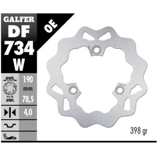 Disco freno moto Galfer Wave fijo 190x4mm DF734W