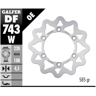 Disco freno moto Galfer Wave fijo 220x4.5mm DF743W