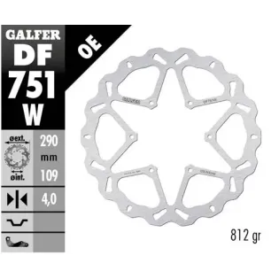 Disco freno moto Galfer Wave fijo 290x4mm DF751W