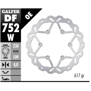 Disco freno moto Galfer Wave fijo 250x4mm DF752W