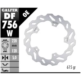 Disco freno moto Galfer Wave fijo 220x5mm DF756W
