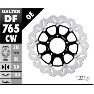 Disco freno moto Galfer Wave flotante completo DF7