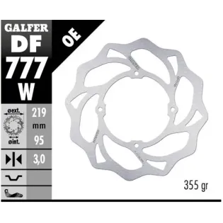 Disco freno moto Galfer Wave fijo 219x3mm DF777W