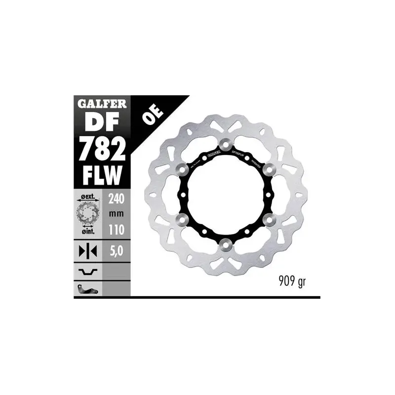 Disco freno moto Galfer Wave flotante 240x5mm DF78