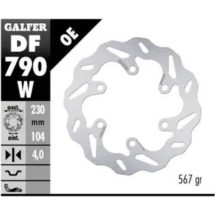 Disco freno moto Galfer Wave fijo 230x4mm DF790W