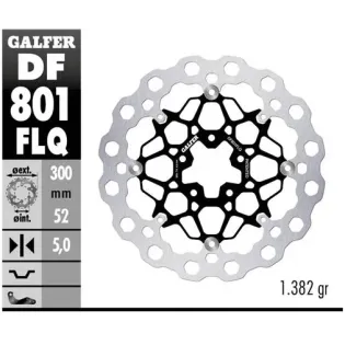 Disco freno moto flotante Galfer Qubic 300x5mm DF8