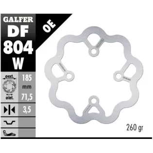 Disco freno moto Galfer Wave fijo  185x3.5mm DF804