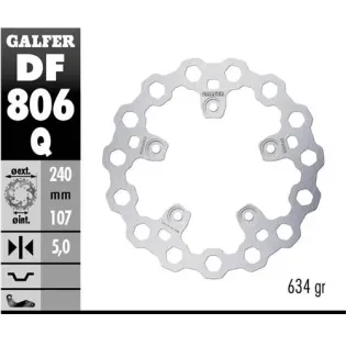 Disco freno moto moto fijo Galfer Qubic 240x5mm DF