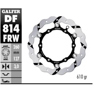 Disco freno moto Galfer Wave flotante derecho DF81