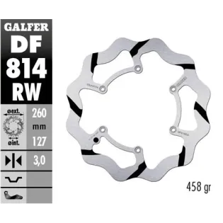 Disco freno moto Galder Wave fijo 260X3mm DF814RW