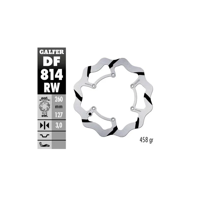 Disco freno moto Galder Wave fijo 260X3mm DF814RW