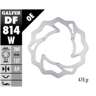 Disco freno moto Galfer Wave fijo 260x3mm DF814W