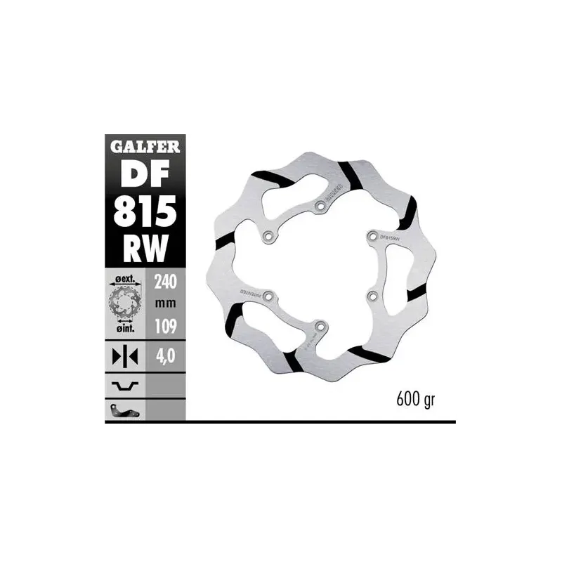 Disco freno moto Galder Wave fijo 240X4mm DF815RW