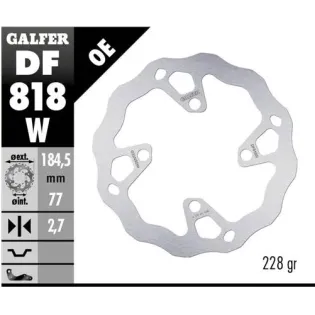 Disco freno moto Galfer Wave fijo 159.5x2.7mm DF81