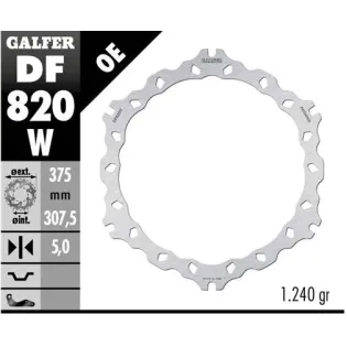 Disco freno moto Galfer Wave fijo 375x5mm DF820W