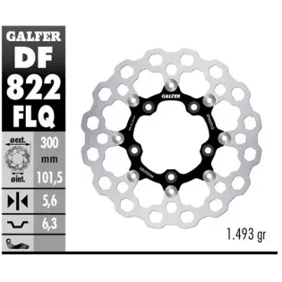 Disco freno moto flotante Galfer Qubic DF822FLQ