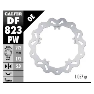 Disco freno moto Galfer Wave Brake Track DF823PW