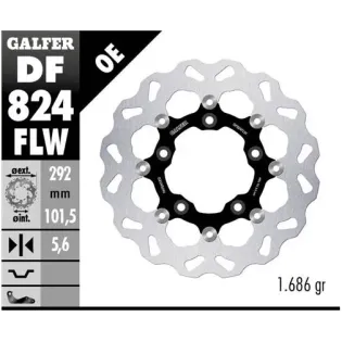 Disco freno moto Galfer Wave flotante 292x5.6mm DF