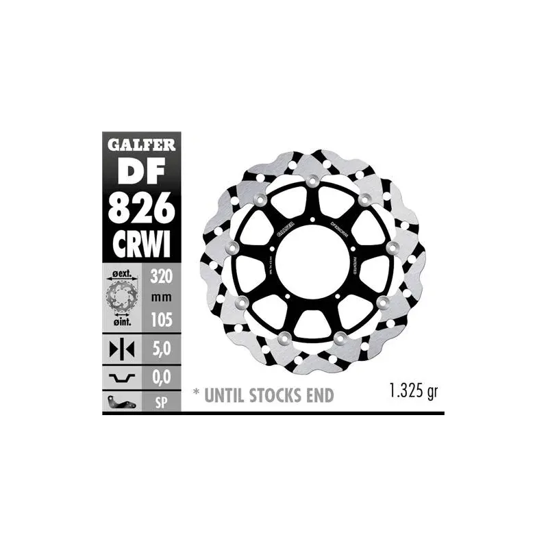 Disco freno moto Galfer Wave flotante 320x5mm DF82