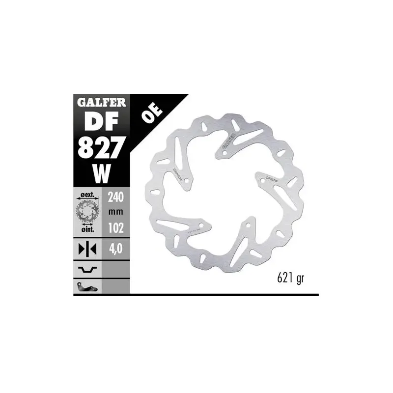 Disco freno moto Galfer Wave fijo 240x4mm DF827W