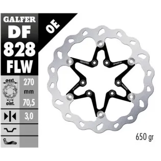 Disco freno moto Galfer Wave flotante 270x3mm DF82