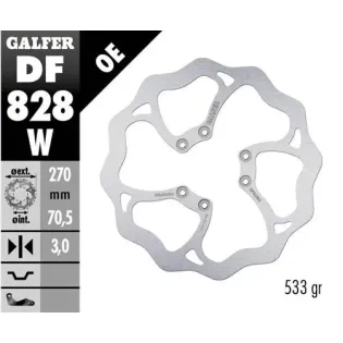 Disco freno moto Galfer Wave fijo 270x3mm DF828W