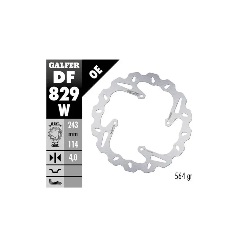 Disco freno moto Galfer Wave fijo 243x4mm DF829W