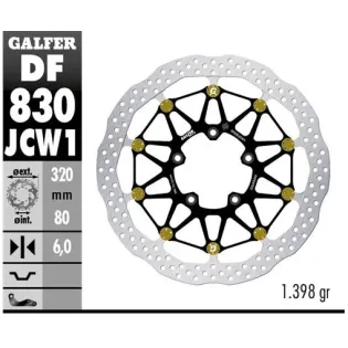 Disco freno moto Galfer Wave flotante DF830JCW1G03