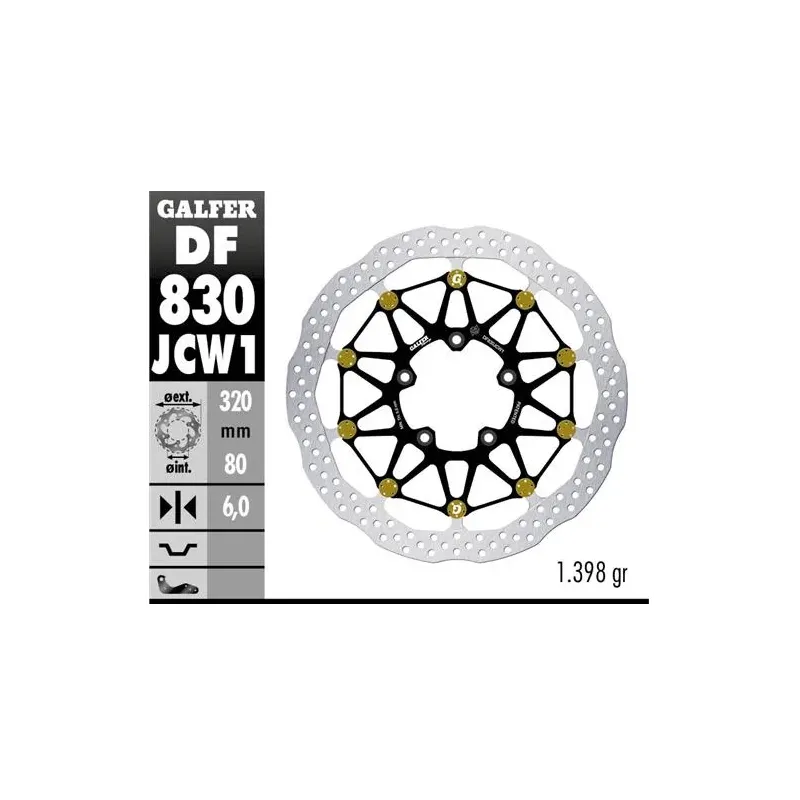 Disco freno moto Galfer Wave flotante DF830JCW1G03