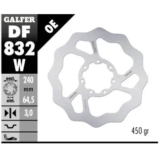 Disco freno moto Galfer Wave fijo 240x3mm DF832W