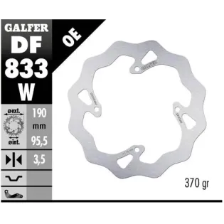 Disco freno moto Galfer Wave fijo 190x3.5mm DF833W