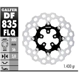 Disco freno moto flotante Galfer Qubic DF835FLQ