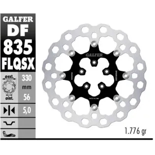 Disco freno moto flotante Galfer Qubic DF835FLQSX