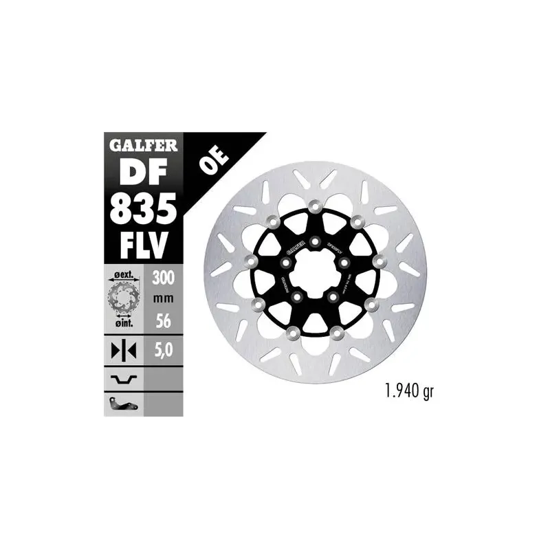 Disco freno moto flotante Galfer 300x5mm DF835FLV
