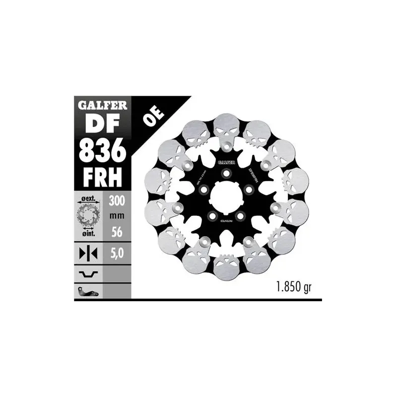 Disco freno moto Galfer Skull sign flotante DF836F
