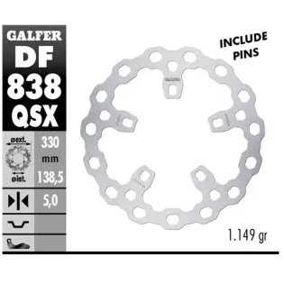 Disco freno moto fijo Galfer Qubic 330x5mm DF838QS