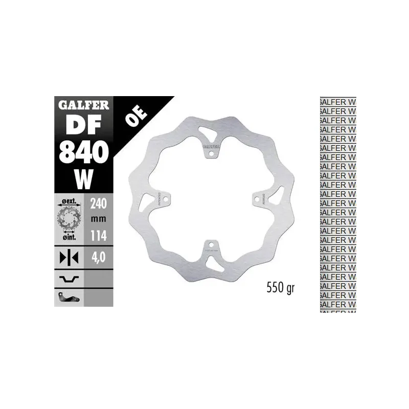 Disco freno moto Galfer Wave fijo 240x4mm DF840W