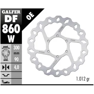 Disco freno moto Galfer Wave fijo 300X4mm DF860W