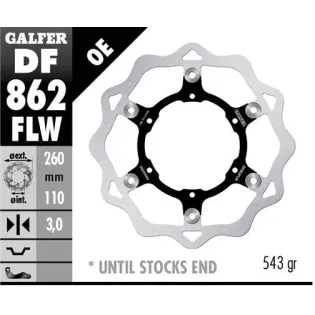 Disco freno moto Galfer Wave flotante 260x3mm DF86