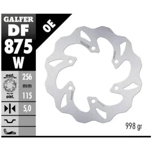 Disco freno moto Galfer Wave fijo 256x5mm DF875W