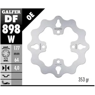 Disco freno moto Galfer Wave fijo 177x4mm DF898W