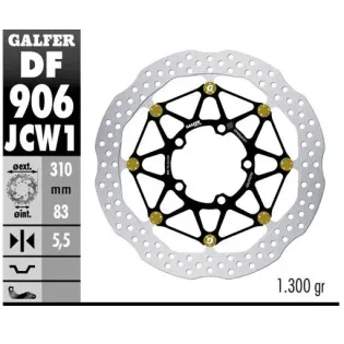 Disco freno moto Galfer Wave flotante  DF906JCW1G0