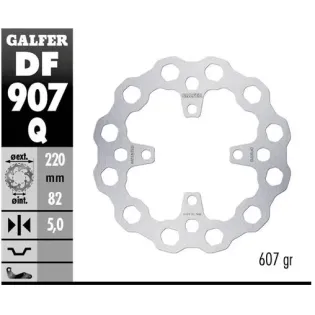 Disco freno moto moto fijo Galfer Qubic 220x5mm DF
