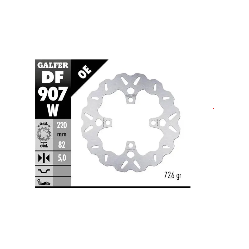 Disco freno moto Galfer Wave fijo 220x5mm DF907W