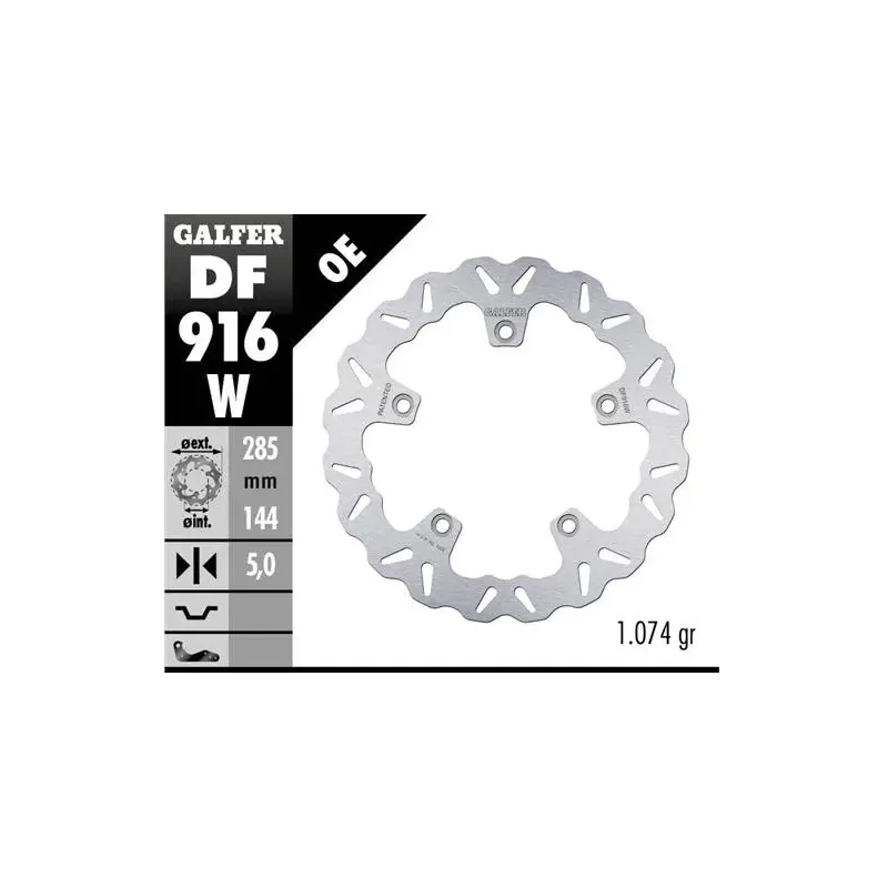 Disco freno moto Galfer Wave fijo 285x5mm DF916W