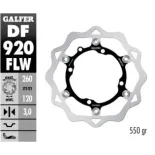 Disco freno moto Galfer Wave flotante 260x3mm DF92