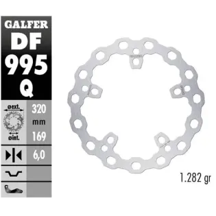 Disco freno moto moto fijo Galfer Qubic 320x6mm DF
